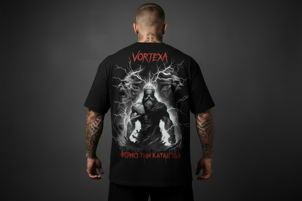 VORTEXA Oversized Тениска - Θέρμο Την Καταιγίδα