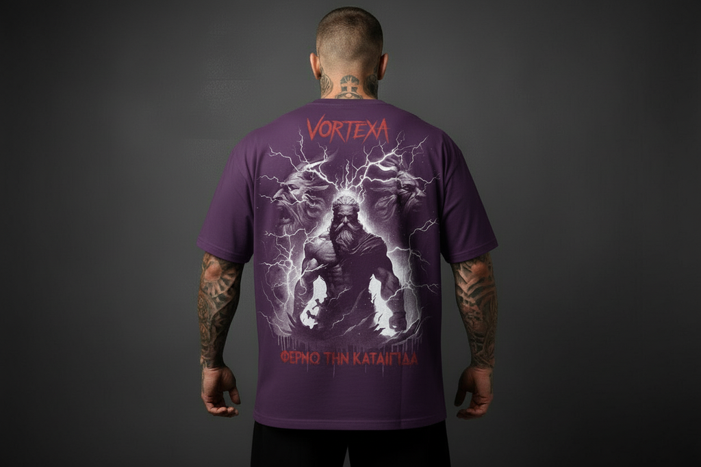 Vortexa лилава тениска